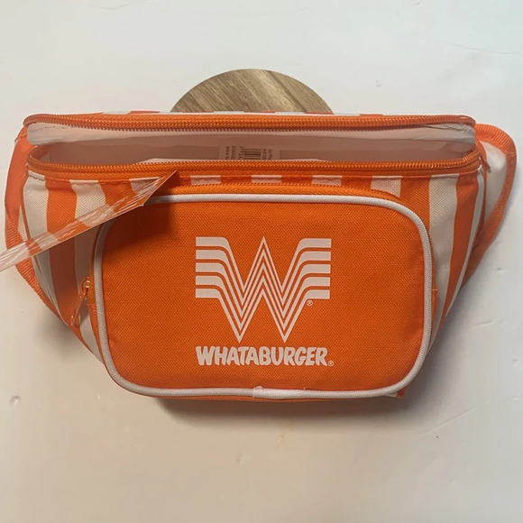 WHATABURGER Insulation 3 Can Fanny Pack Cooler Bag New - Picture 6 of 7